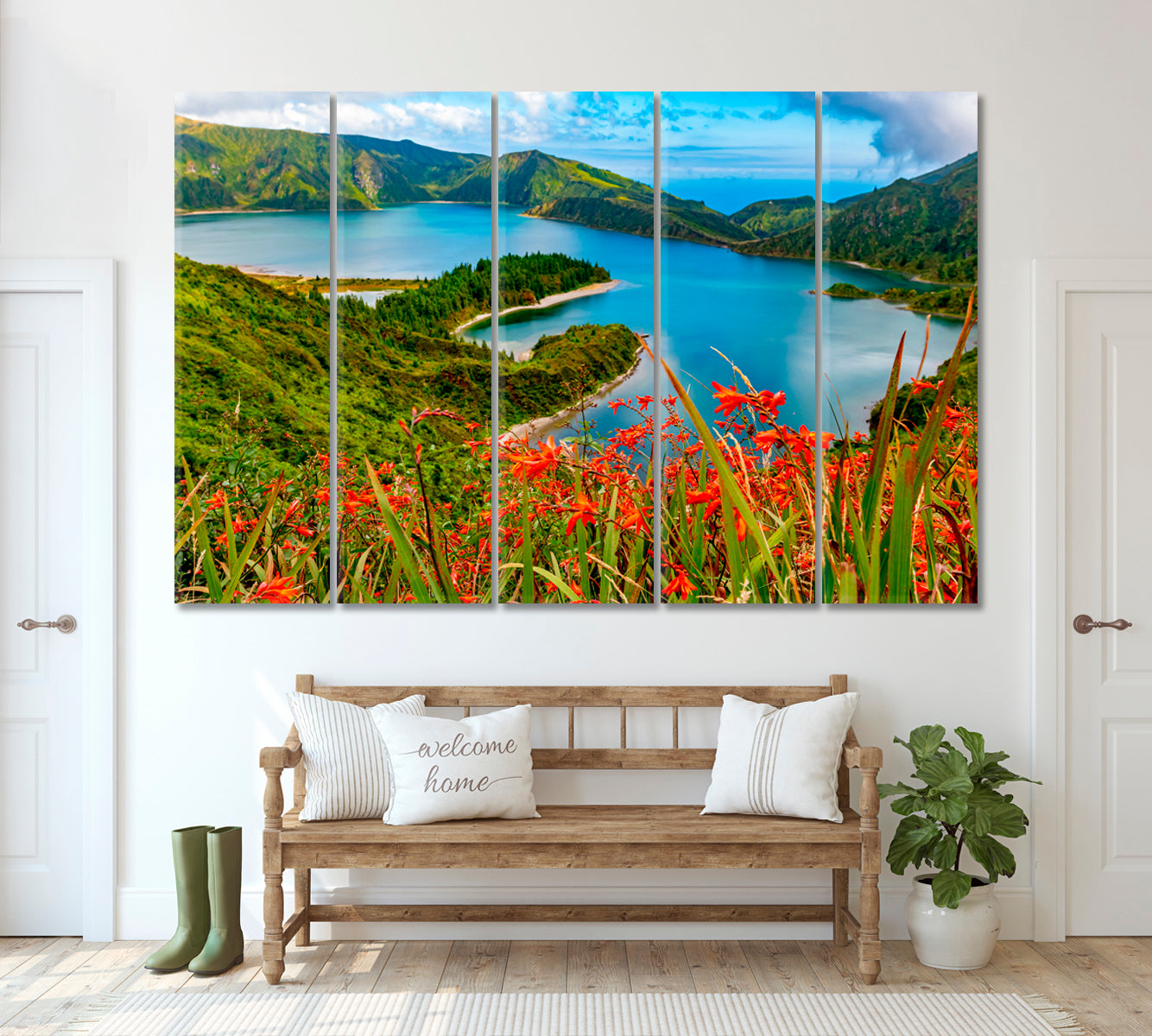 San Miguel Island Azores Canvas Print ArtLexy 5 Panels 36"x24" inches 