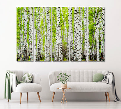 Amazing Birch Forest Trees Canvas Print ArtLexy   