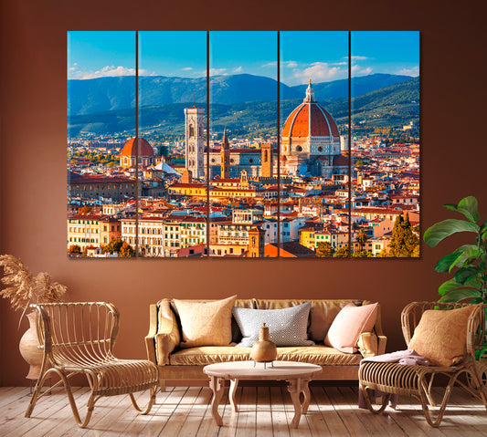 Florence Italy Canvas Print ArtLexy 5 Panels 36"x24" inches 