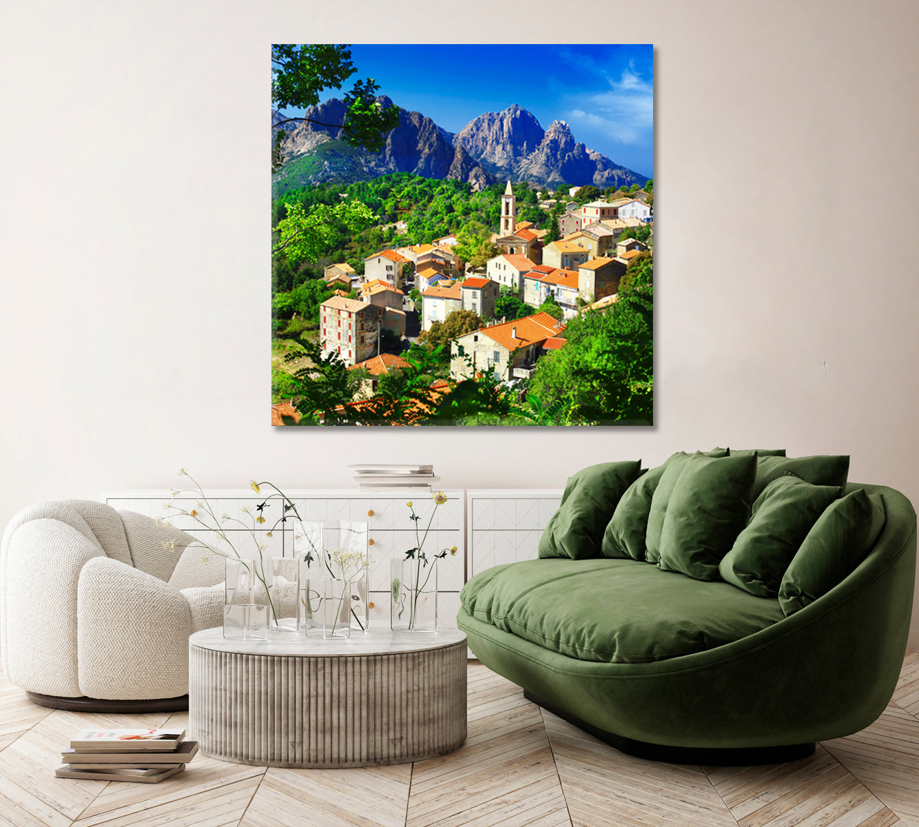 Evisa Mountain Village Corsica Canvas Print ArtLexy   