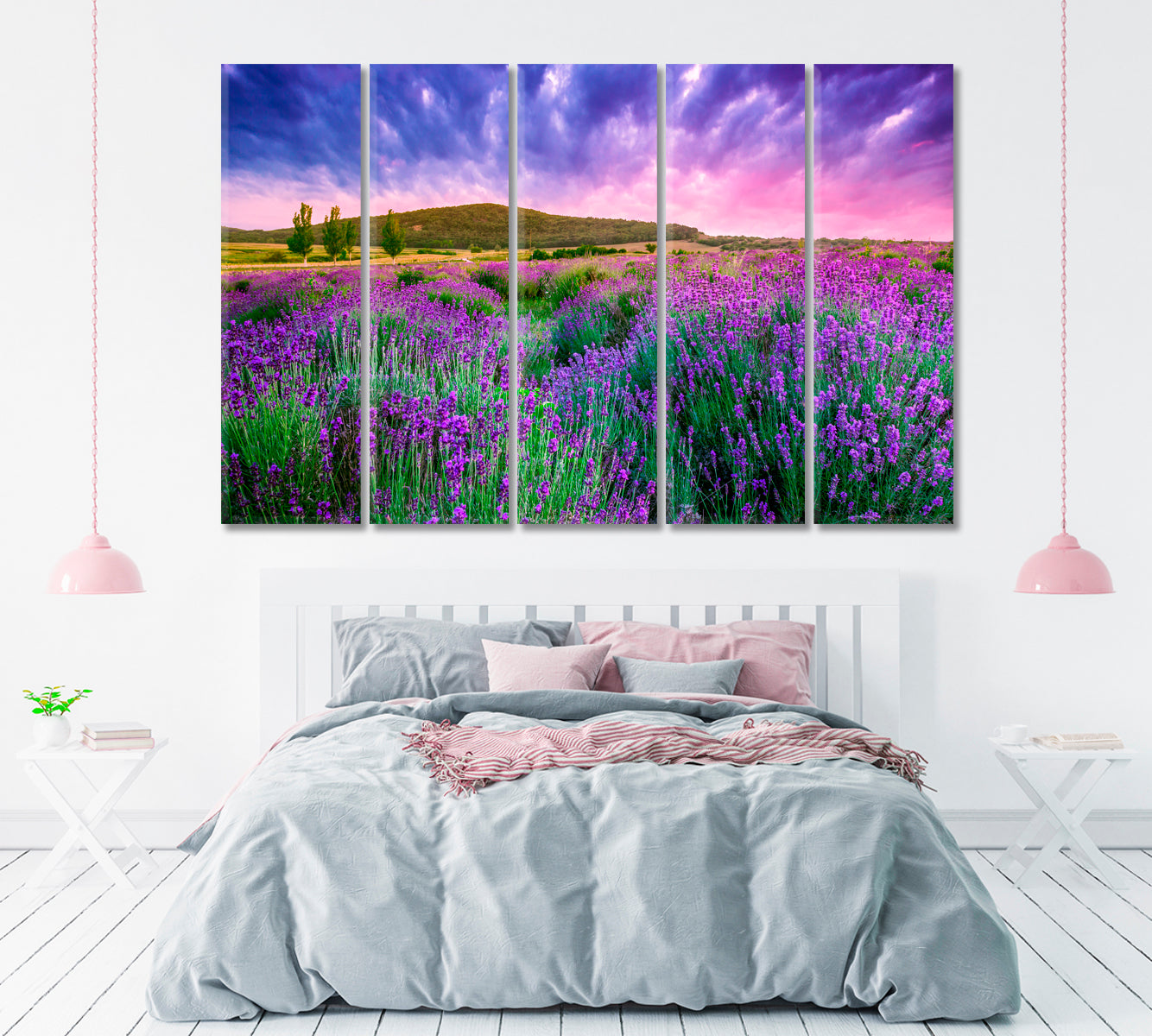 Lavender Field Tihany Hungary Canvas Print ArtLexy   