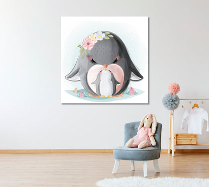 Lovely Penguins Canvas Print ArtLexy   