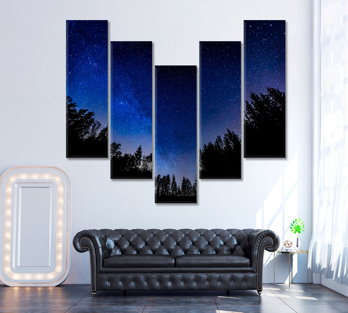 Beautiful Night Starry Sky Canvas Print ArtLexy   