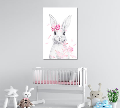 Cute Bunny Canvas Print ArtLexy   