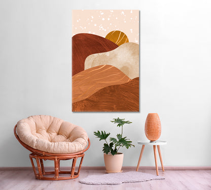 Abstract Mountain Landscape Canvas Print ArtLexy   