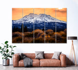 Mount Shasta California Canvas Print ArtLexy 5 Panels 36"x24" inches 
