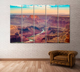 Grand Canyon Arizona USA Canvas Print ArtLexy 5 Panels 36"x24" inches 