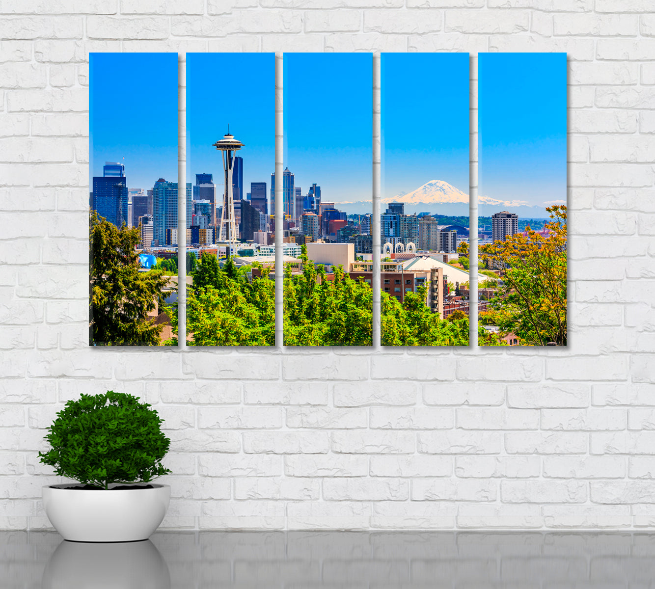 Seattle Downtown Skyline Washington Canvas Print ArtLexy   
