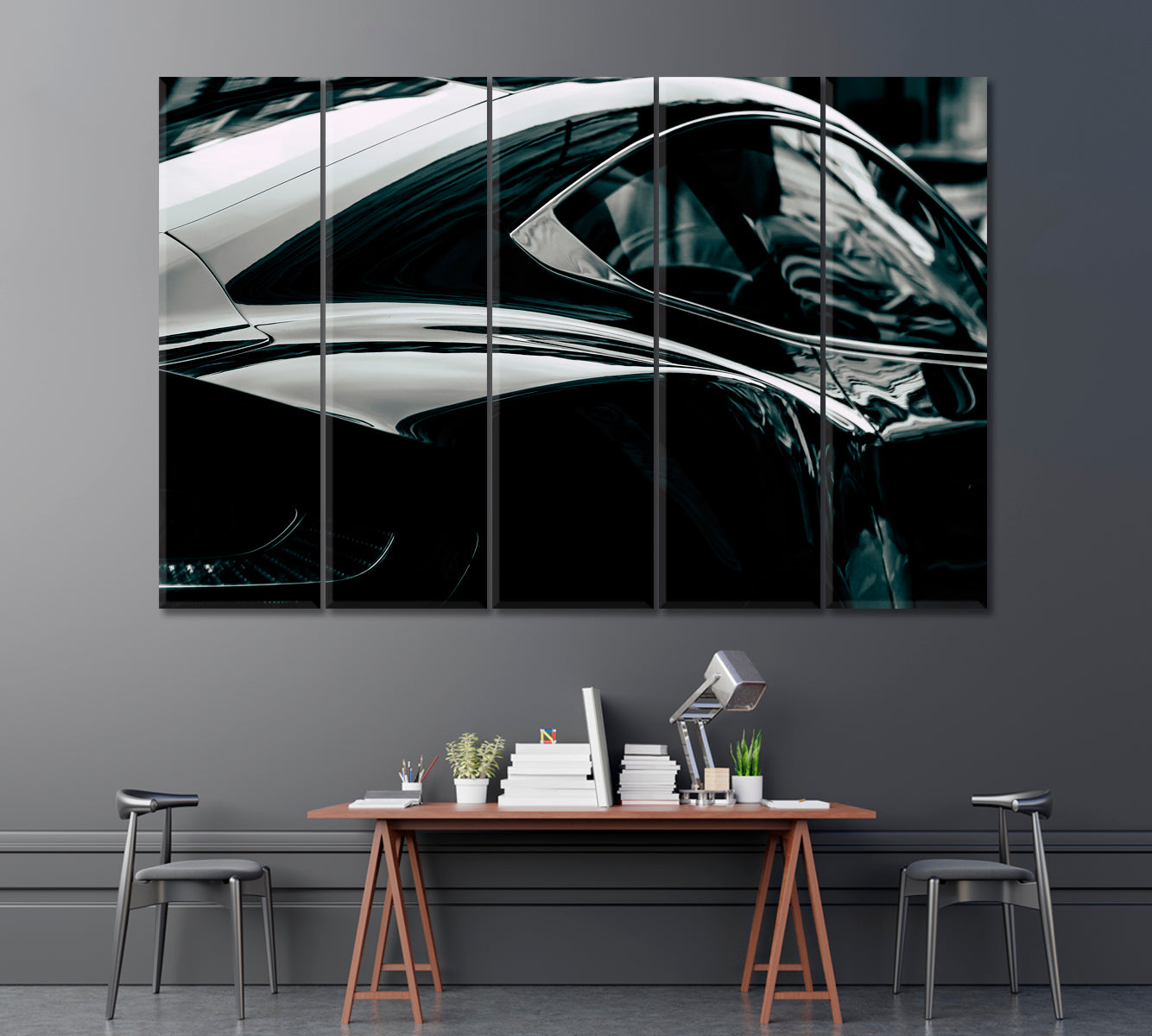 Aston Martin Vanquish Sports Car Canvas Print ArtLexy 5 Panels 36"x24" inches 