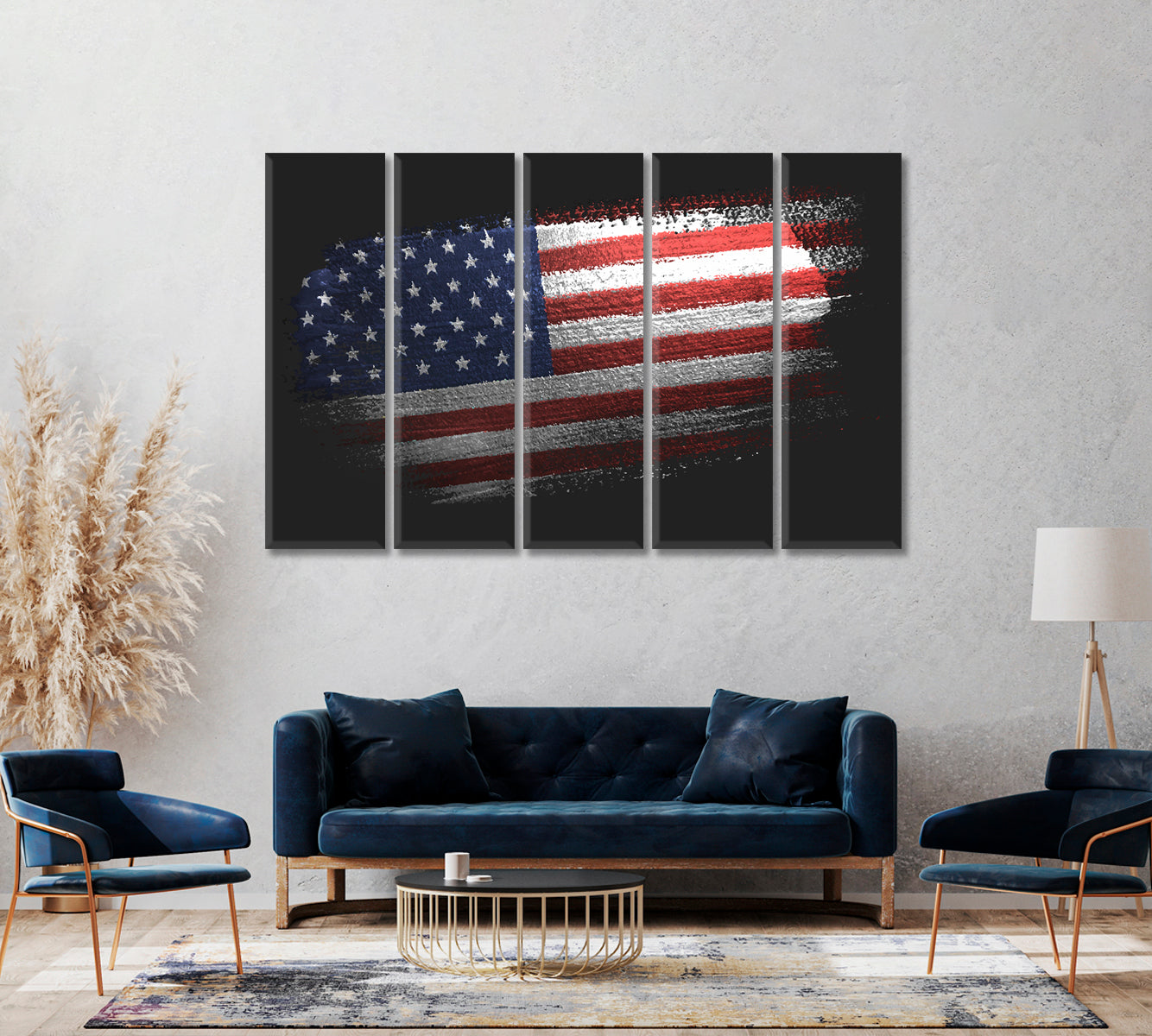 America Flag Canvas Print ArtLexy   