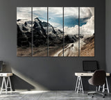 Grossglockner Mountain Austria Canvas Print ArtLexy 5 Panels 36"x24" inches 