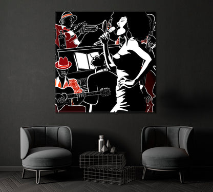 Jazz Band Canvas Print ArtLexy   