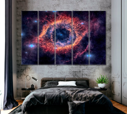 Helix Nebula Canvas Print ArtLexy 5 Panels 36"x24" inches 