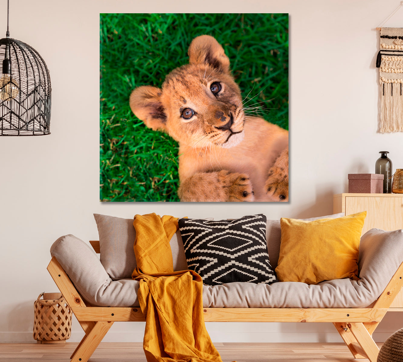 Little Lion Cub Canvas Print ArtLexy   