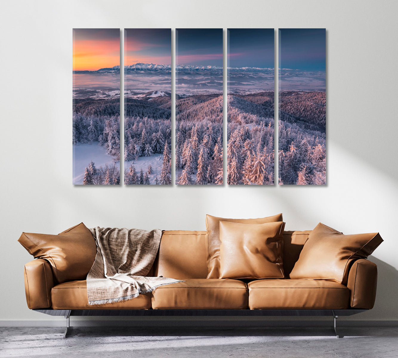 Beautiful Winter Landscape Canvas Print ArtLexy   