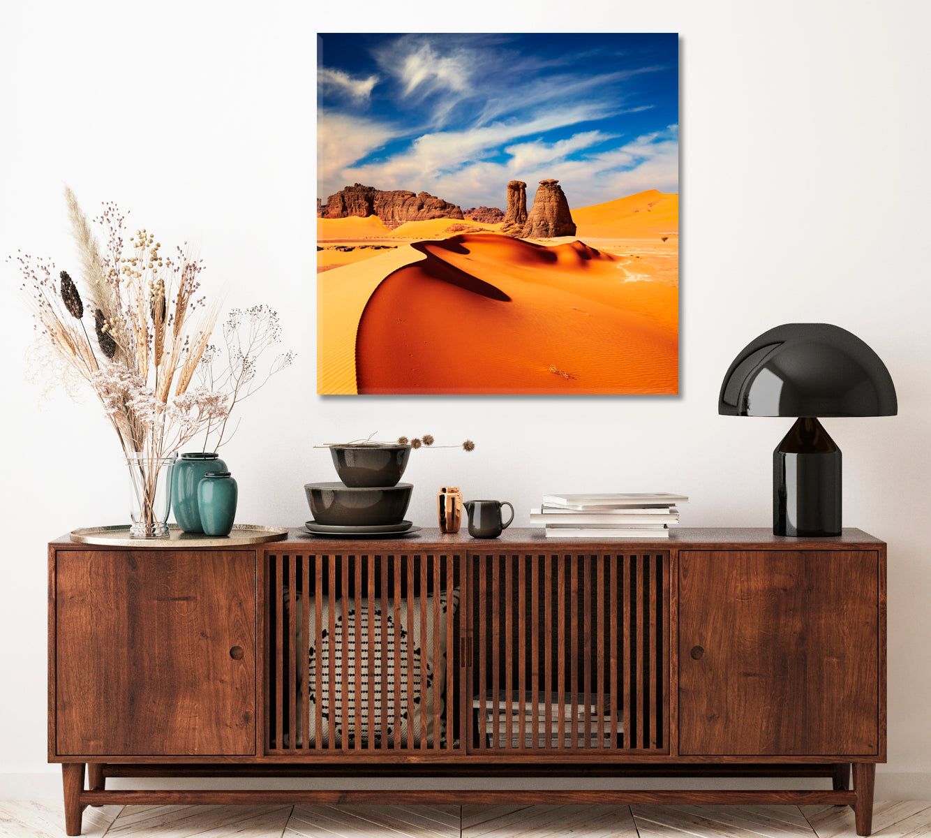Sand Dunes Sahara Desert Algeria Canvas Print ArtLexy   