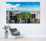 New York Central Park USA Canvas Print ArtLexy 5 Panels 36"x24" inches 