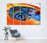Volcanic Geysers Iceland Canvas Print ArtLexy 5 Panels 36"x24" inches 