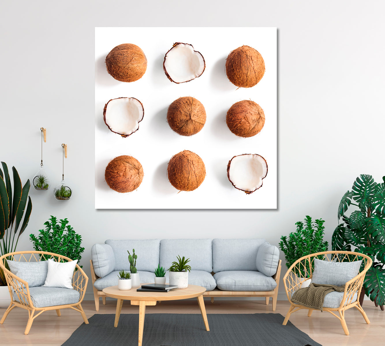 Coconuts Canvas Print ArtLexy 1 Panel 12"x12" inches 