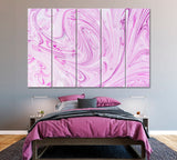 Purple Marble Swirl Pattern Canvas Print ArtLexy 5 Panels 36"x24" inches 