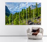 Mountains Tunkinsky National Park Russia Canvas Print ArtLexy 5 Panels 36"x24" inches 