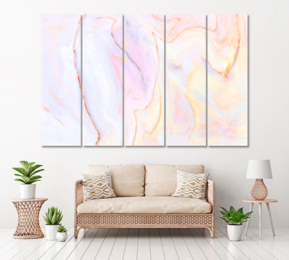 Abstract Marble Pattern Canvas Print ArtLexy 5 Panels 36"x24" inches 