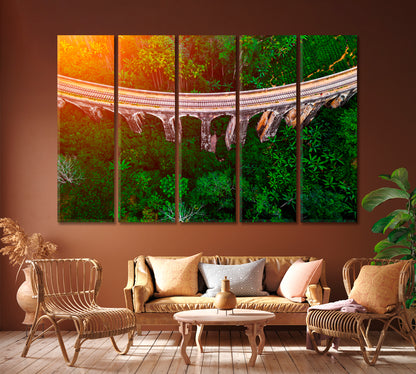 Nine Arches Bridge in Ella Sri Lanka Canvas Print ArtLexy 5 Panels 36"x24" inches 