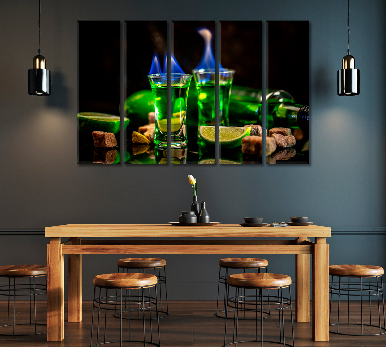 Absinthe with Brown Sugar and Lime Canvas Print ArtLexy   