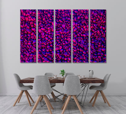 Purple Coffee Beans Canvas Print ArtLexy   