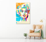 Marilyn Monroe Abstract Portrait Canvas Print ArtLexy   
