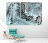 Abstract Liquid Marble Canvas Print ArtLexy 5 Panels 36"x24" inches 