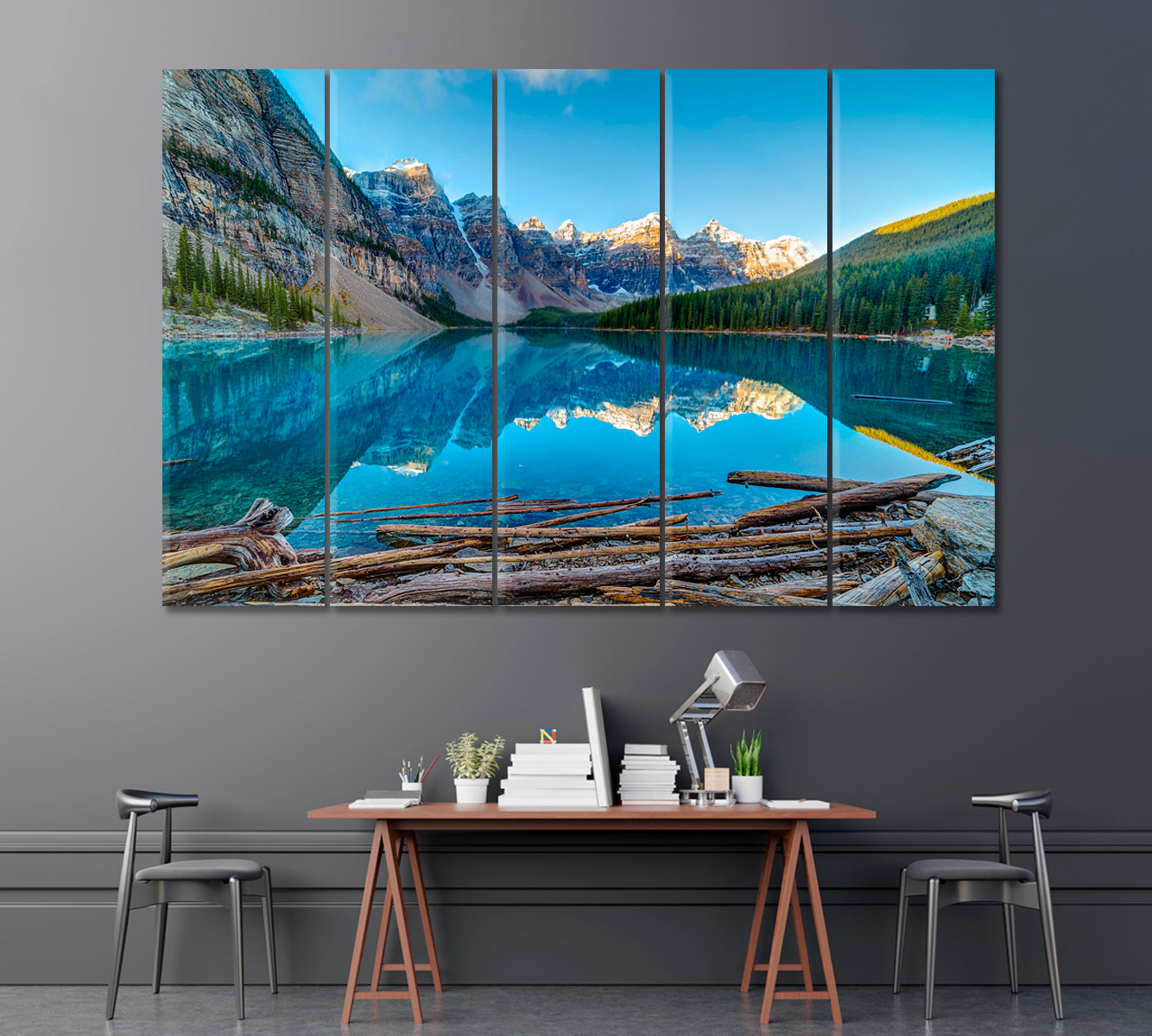 Banff National Park Alberta Canada Canvas Print ArtLexy 5 Panels 36"x24" inches 