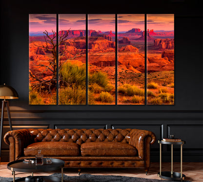 Hunts Mesa Monument Valley Arizona Canvas Print ArtLexy   