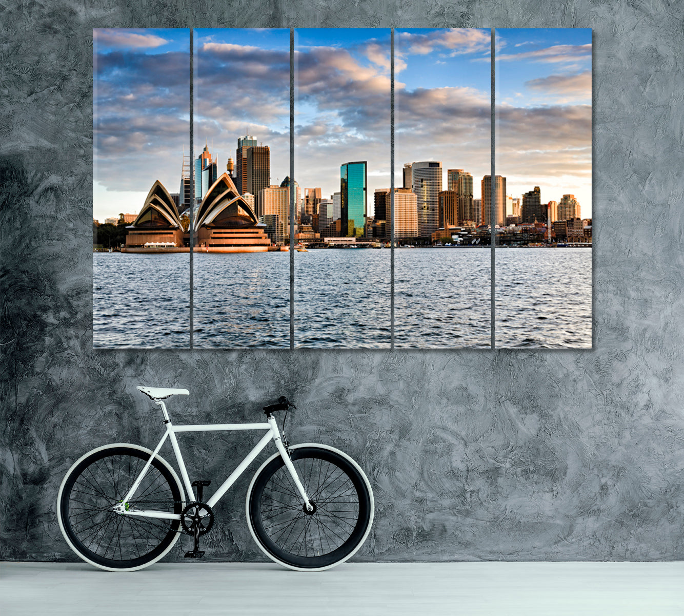 Australia Sydney Opera House Canvas Print ArtLexy 5 Panels 36"x24" inches 