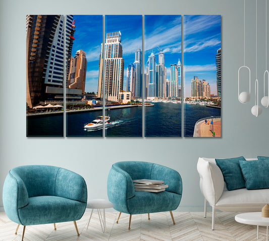 Dubai Marina Skyscrapers Canvas Print ArtLexy   