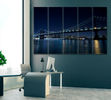 Manhattan Bridge New York Canvas Print ArtLexy 5 Panels 36"x24" inches 