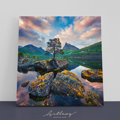 Innerdalsvatna Lake Norway Canvas Print ArtLexy   
