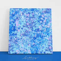 Abstract Blue Pattern Canvas Print ArtLexy   
