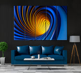 Abstract Vortex Canvas Print ArtLexy 5 Panels 36"x24" inches 