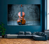 Old Violin Canvas Print ArtLexy 5 Panels 36"x24" inches 