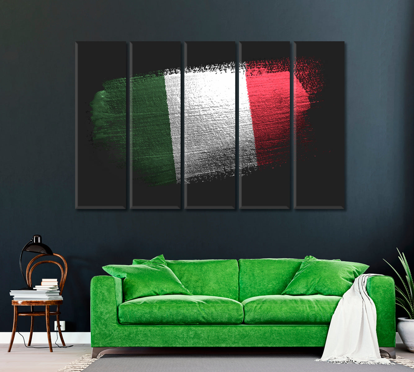 Italy Flag Canvas Print ArtLexy   
