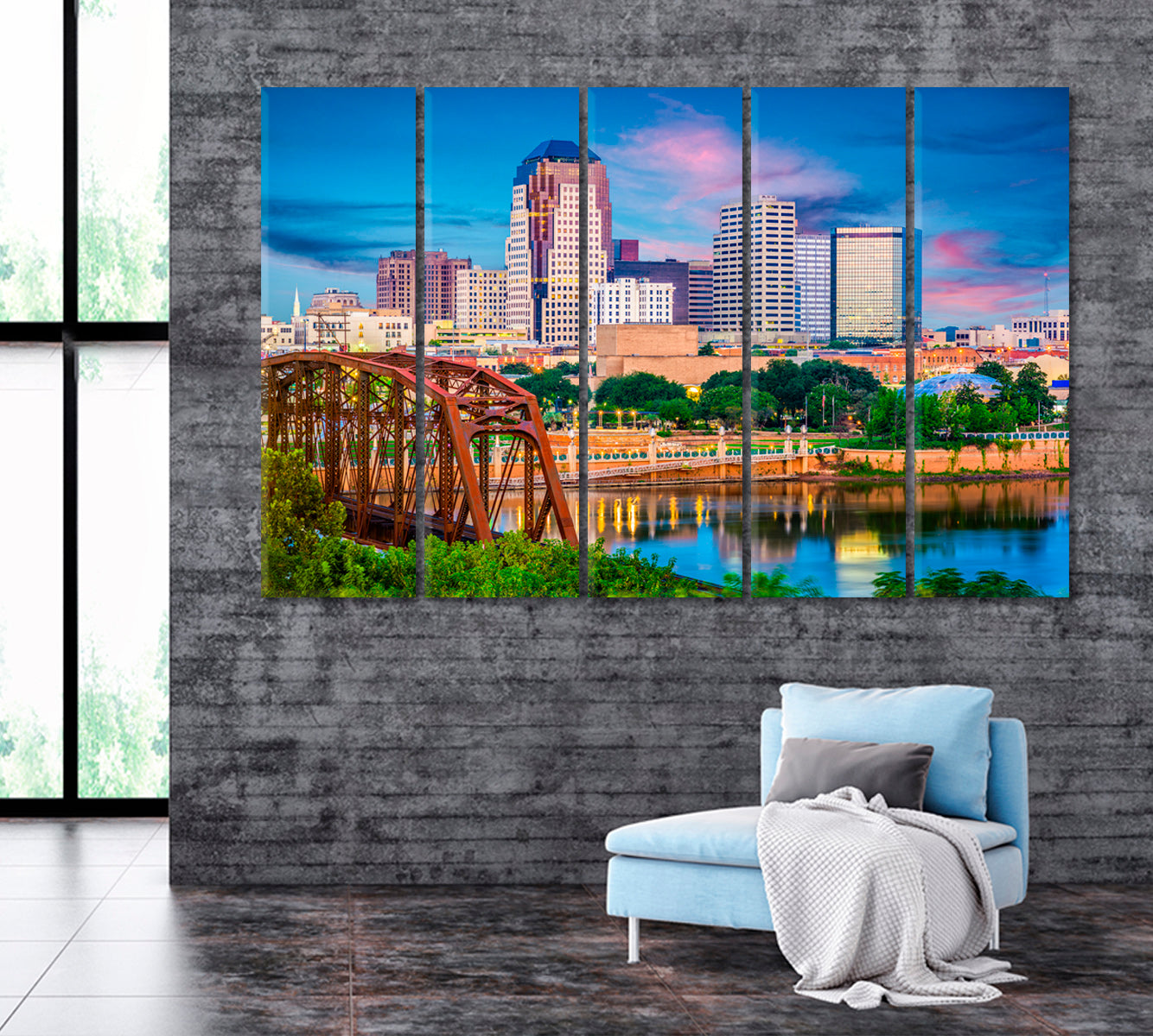 Louisiana Skyline Canvas Print ArtLexy   