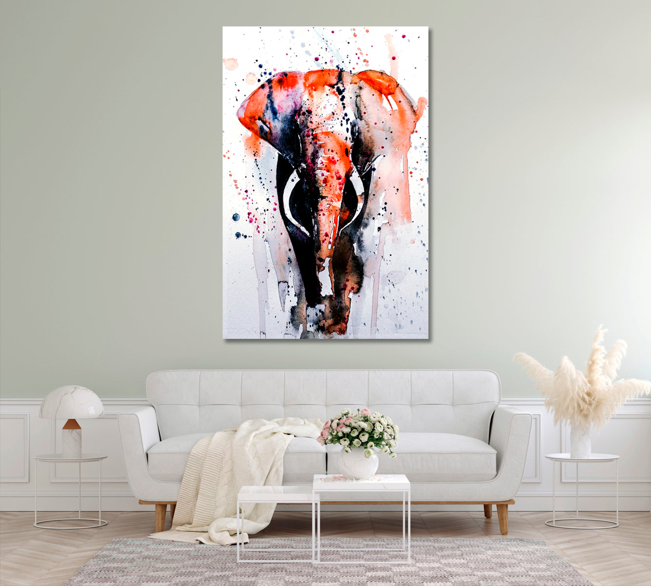 Abstract Elephant Canvas Print ArtLexy   