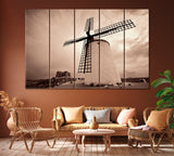 Windmill in Consuegra near Toledo Spain Canvas Print ArtLexy 5 Panels 36"x24" inches 