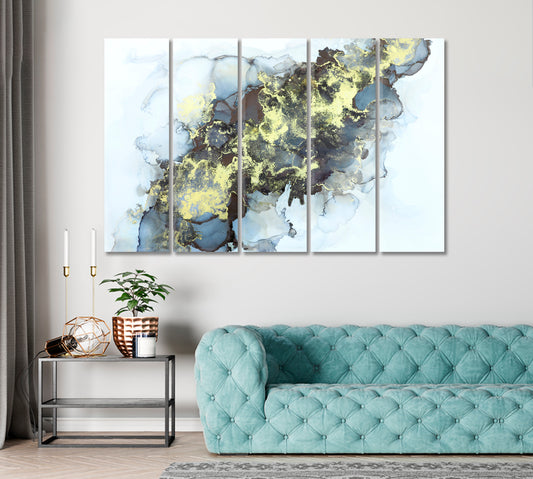 Abstract Fluid Ink Pattern Canvas Print ArtLexy   