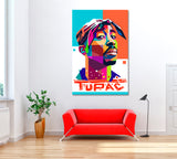 Tupac Shakur Portrait Canvas Print ArtLexy   