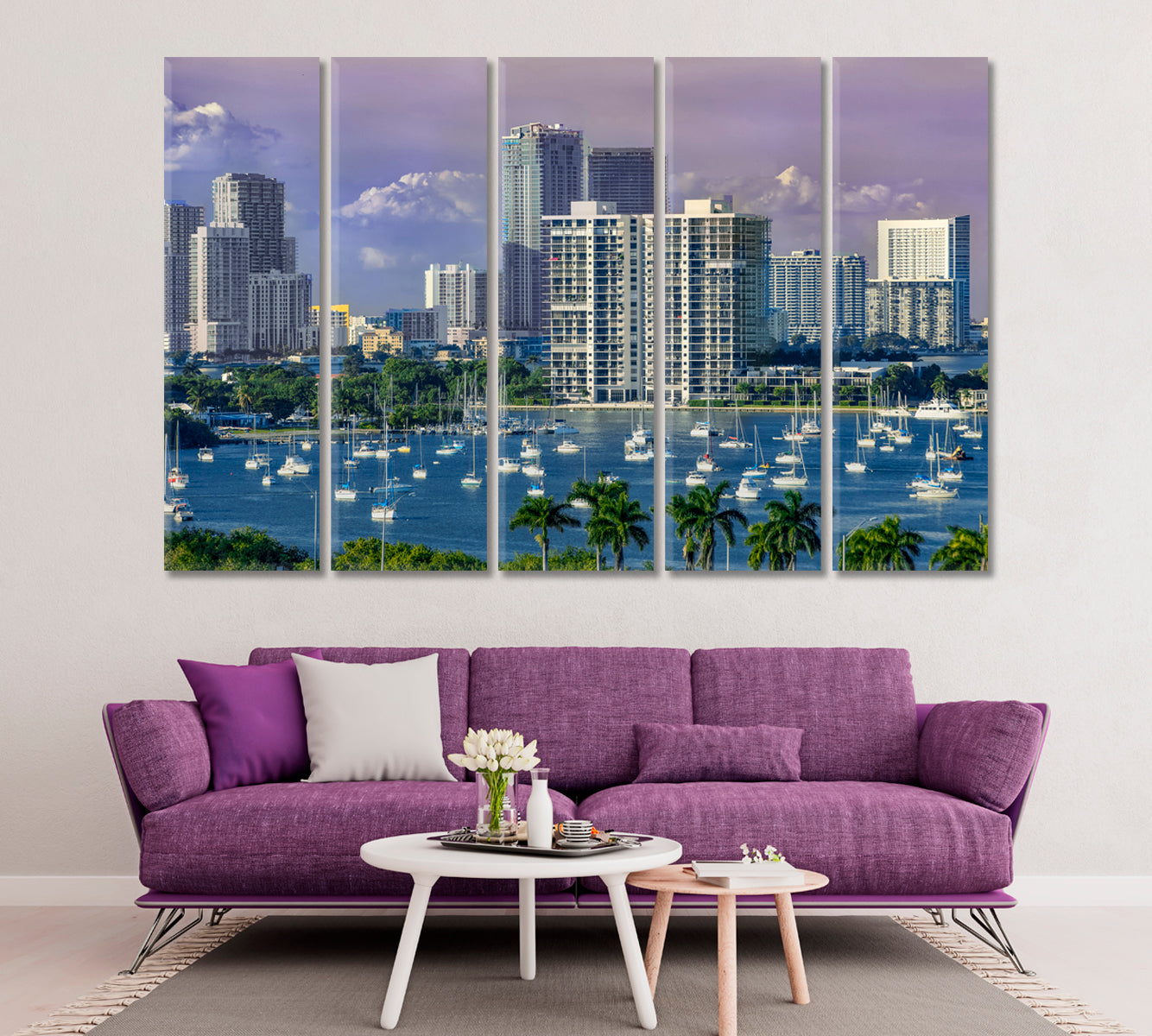 Port of Miami Florida US Canvas Print ArtLexy   