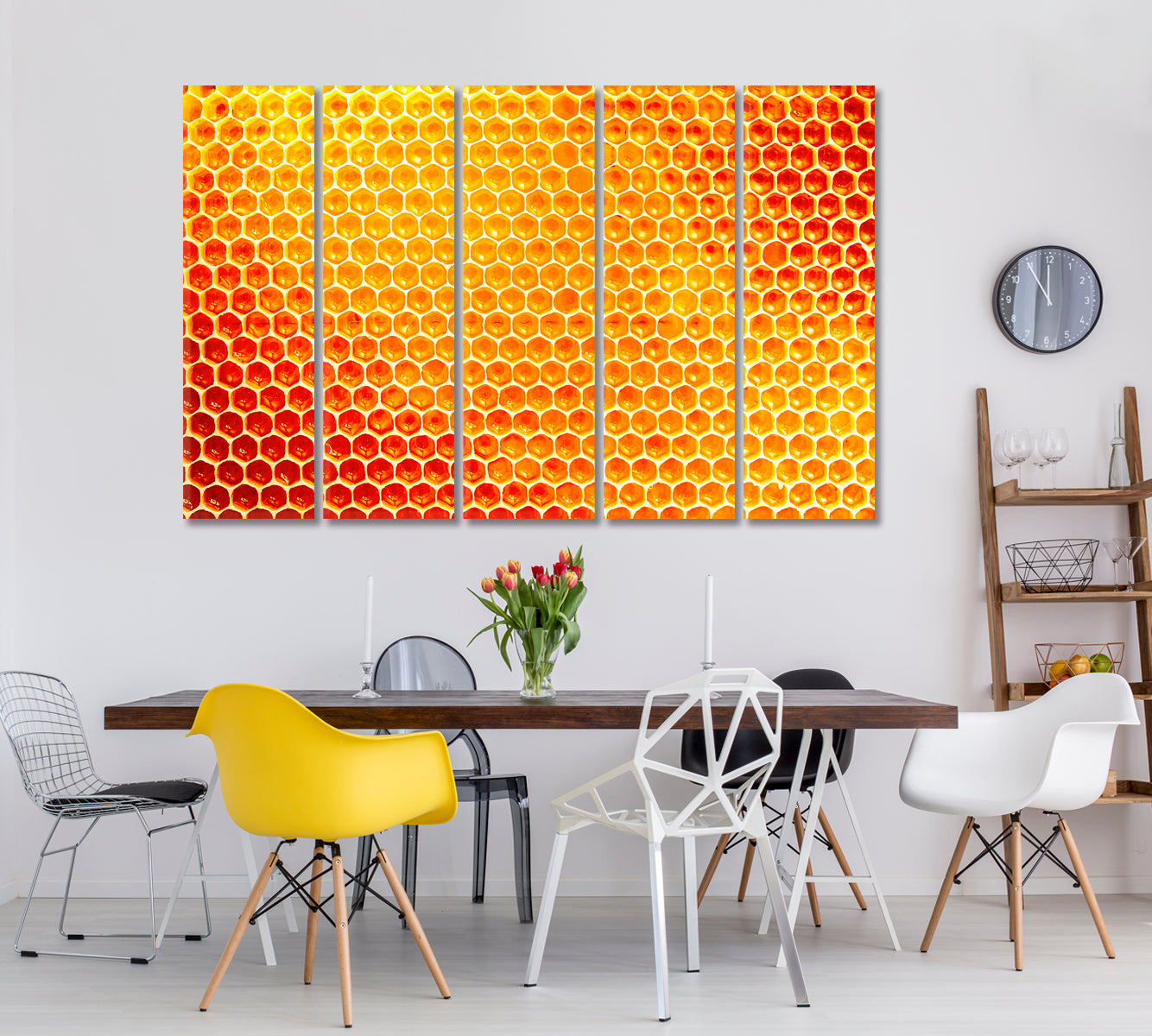 Honeycomb from Beehive Canvas Print ArtLexy   