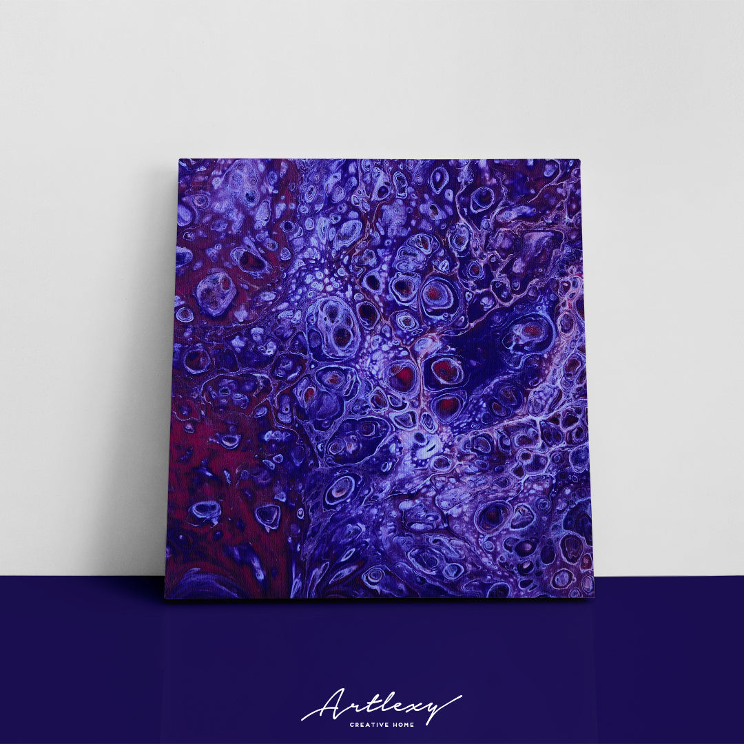 Abstract Blue Bubbles Canvas Print ArtLexy   