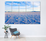 Salar de Uyuni Salt Flats Bolivia Canvas Print ArtLexy 5 Panels 36"x24" inches 